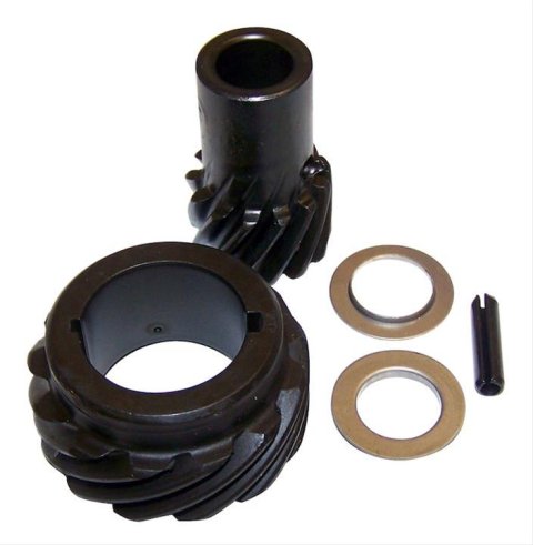 Crown Automotive Distributor Gears 4486635K Gear, Iron, Roll Pin, Camshaft Gear, Jeep, 304, 360, 401, Kit