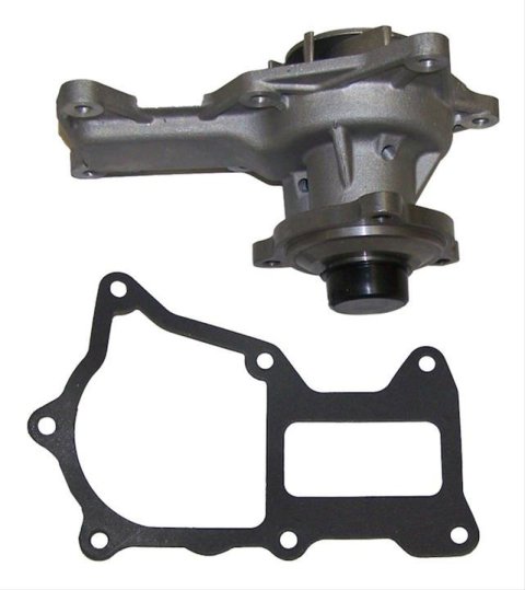 Crown Automotive Mechanical Water Pumps for 2007-2011 WRANGLER - 4666044AA Pump, Mechanical, Standard-volume, Aluminum, Natural, Clockwise Rotation, Jeep, 3.8L, Each
