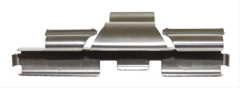 Crown Automotive Brake Hardware Components 5080565AA Trailing Anti-Rattle Clip, Left or Right, Rear, Silver, Metal, Use Existing