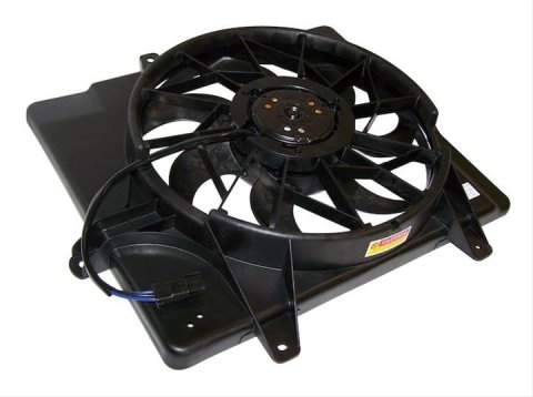 Crown Automotive Electric Fans for 2001-2005 PT CRUISER - 5017407AB Fan, Electric, Single, Black Plastic Blades, Black Plastic Shroud, Chrysler, 2.4L, Each