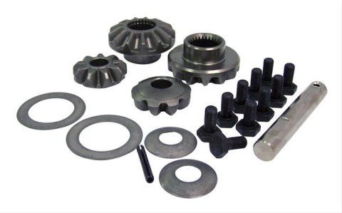Crown Automotive Spider Gear Kits 5066530AA Gears, Side Gears, Thrust Washers, Cross Shaft Pin, Cross Shaft Pin Bolt, Open, Front, Dana 30, Kit