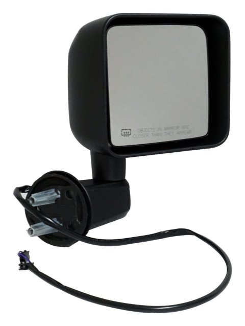 Crown Automotive Side View Mirrors 68249846AC Mirrors, Replacement, View, Right, Plastic, Textured Black, Jeep, Each