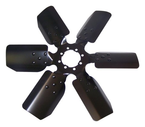 Crown Automotive Mechanical Fans J0994277 Fan, Mechanical, 6 Blades, Steel, Black, Clockwise Rotation, Jeep, Each