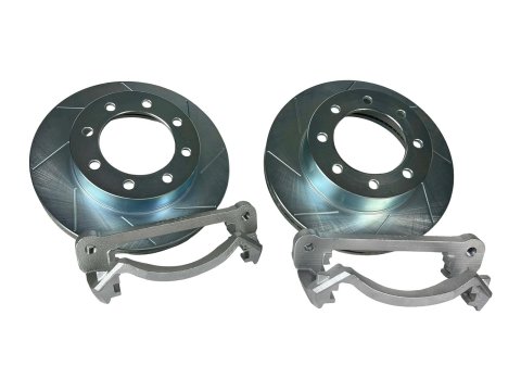 Baer Brakes Big Claw Brake Rotors for 2019-2025 2500, 3500 - 2141023-2 Rotors, Front, Vented, Slotted Surface, 14.98 in. Outside Diameter, 1.535 in. Nominal Thickness, Zinc Plated, Pair