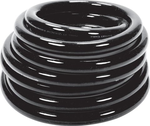 QuickCar Racewire 57-1523 Battery Cables, 2-gauge, Bare Wire Ends, Black PVC Jacket, 15 ft. Length, Each
