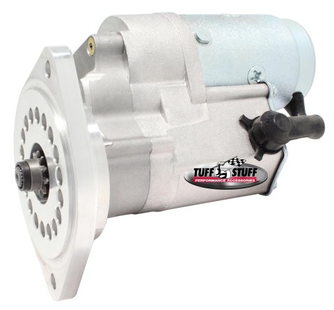Tuff Stuff Performance Gear Reduction Starters 13132 Starter, Mini, Reduction, 3 HP, 2-Bolt, Mounting, 3/8 in. Offset, Natural, Ford, Small Block Windsor, Cleveland, Each