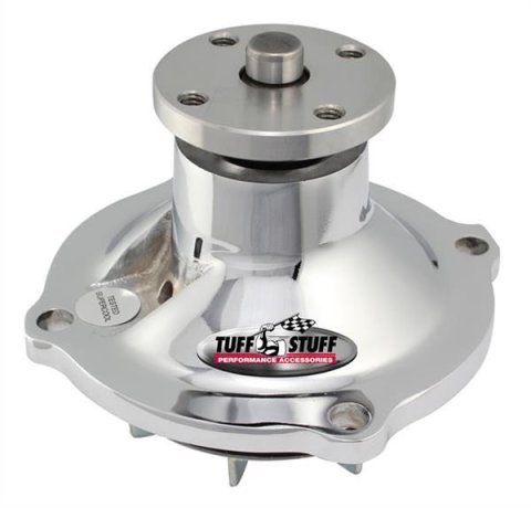 Tuff Stuff Performance Supercool Water Pumps 1317NB Pump, Mechanical, High-Volume, Iron, Chrome, Chrysler, Dodge, Plymouth, R, RB, 361, 383, 413, 400, 426, 440, Each