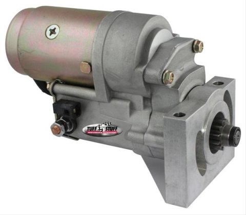 Tuff Stuff Performance Gear Reduction Starters 13186 Starter, Torque, Mini Denso, Inline Mounting, Zinc, Buick, Chevy, Oldsmobile, Pontiac. Each