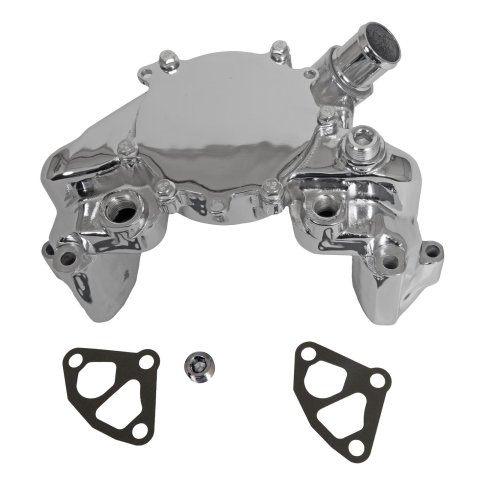 Tuff Stuff Performance Platinum Series Water Pumps 1362A Pump, Mechanical, Standard-Volume, Clockwise, Aluminum, Chrome, Chevy, Pontiac, 5.7L LT, Each