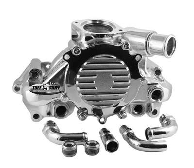 Tuff Stuff Performance Platinum Series Water Pumps 1362B Pump, Mechanical, Standard-Volume, Clockwise, Aluminum, Polished, Chevy, Pontiac, 5.7L LT, Each