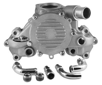 Tuff Stuff Performance Platinum Series Water Pumps 1362C Pump, Mechanical, Standard-Volume, Clockwise, Aluminum, Natural, Chevy, Pontiac, 4.3L LT, 5.7L LT, Each