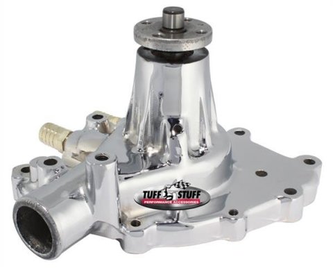 Tuff Stuff Performance Supercool Water Pumps 1432AA Pump, Mechanical, High-Volume, Aluminum, Chrome, Ford, 289, 302, 351W, Each