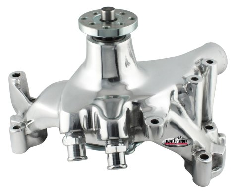 Tuff Stuff Performance Supercool Water Pumps 1459NA Pump, Mechanical, High-Volume, Aluminum, Smoothie, Chrome, Chevy, Big Block, Long Pump, Each