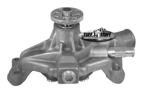 Tuff Stuff Performance Supercool Water Pumps for 1972-1982 CORVETTE - 1534N Pump, Mechanical, High-Volume, Iron, Natural, Chevy, Small Block, Corvette, Short Pump, Each