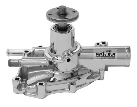 Tuff Stuff Performance Supercool Water Pumps for 1979-1985 MUSTANG - 1625ND Pump, Mechanical, High-Volume, Aluminum, Chrome, Ford, Mercury, Small Block, Each