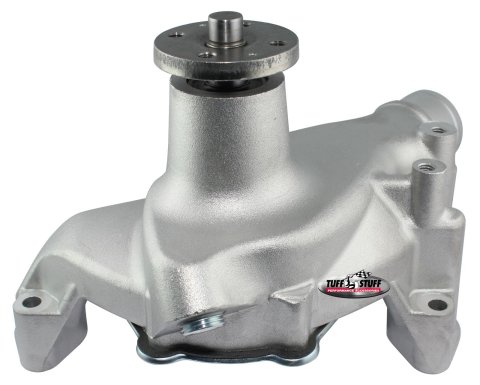 Tuff Stuff Performance Supercool Smoothie Water Pumps 1675A Pump, Mechanical, High-Volume, Counterclockwise, Aluminum, Smoothie, Natural, Long Pump, Chevy, GMC, Small Block, V6, Each
