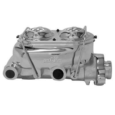 Tuff Stuff Performance Brake Master Cylinders 2018NA Cylinder, Dual Bowl, Cast Iron, Chrome, 1.0 in. Shallow Bore, Each