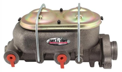 Tuff Stuff Performance Brake Master Cylinders 2071NB Cylinder, Cast Iron, Natural, 1.125 in. Bore, Dual Reservoir, Shallow Bore, Each