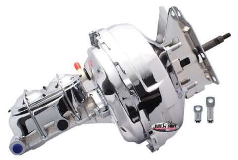 Tuff Stuff Performance Master Cylinder and Brake Booster Combos 2132NA-1 Combo, Chrome, 1.00 in. Bore, 11.0 in. Diameter Booster, Chevy, GMC, Kit