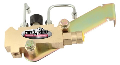 Tuff Stuff Performance Brake Proportioning Valves 2304NB Valves, One Inlet, Two Outlets, Brass, Chrome, Kit