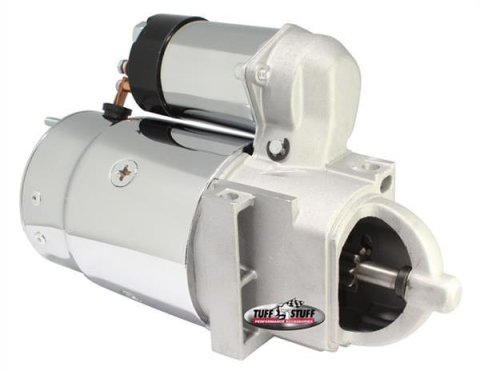 Tuff Stuff Performance Full-Size Starters 3510A Starter, OEM-Style, Full Size, 10MT, Staggered Mount, Chrome, Chevy, Small Block, Big Block, Each