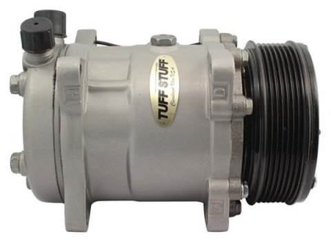 Tuff Stuff Performance Air Conditioning Compressors 4515NC6G Compressor, SD508, Aluminum, Natural, 6-Groove Serpentine Pulley, Each