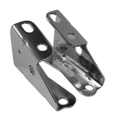 Tuff Stuff Performance Power Booster Mounting Brackets 4650A Brake Bracket, Steel, Chrome, Angled Style, GM, Each