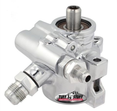 Tuff Stuff Performance Power Steering Pumps 6175ALP Pump, GM Type 2, Aluminum, -6AN, -10 AN, Polished, Universal, Each