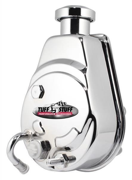 Tuff Stuff Performance Power Steering Pumps 6176A Pump, Saginaw P-Series, Chrome Reservoir, Universal, Each