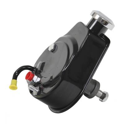 Tuff Stuff Performance Direct Replacement Power Steering Pumps 6183B Pump, Saginaw P Series, Attached Reservoir, Black Powdercoated, Chevy, Each