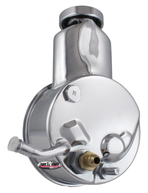 Tuff Stuff Performance Direct Replacement Power Steering Pumps 6193A Pumps, Replacement, Saginaw P Series, Standard-volume, Chrome Reservoir, Chevrolet, Each
