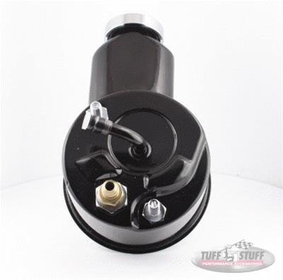 Tuff Stuff Performance Direct Replacement Power Steering Pumps 6198B Pump, Saginaw P Series, Black, Reservoir, Chevy, GMC, Each