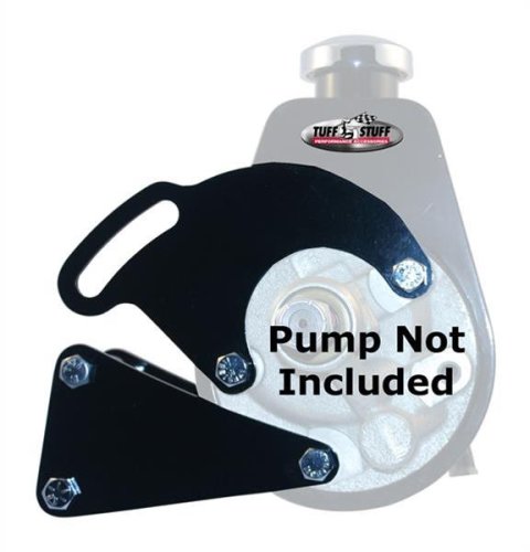Tuff Stuff Performance Saginaw Power Steering Brackets 6507B Brackets, P Series, Driver Side, Black Powdercoated, Chevy, Big Block, Kit