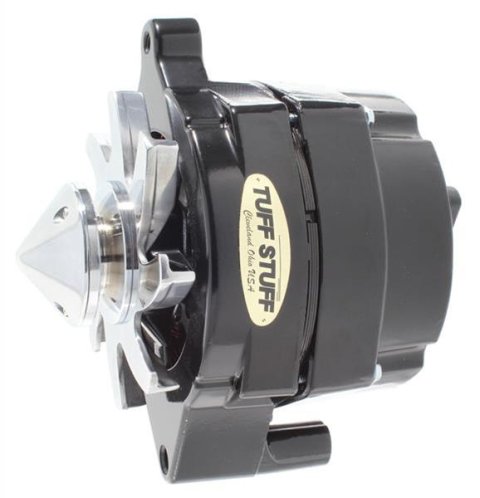 Tuff Stuff Performance Silver Bullet Stealth Black Alternators 7069FBULL Alternator, Powdercoated, 140 amps, V-Belt, Ford, Lincoln. Mercury, Each