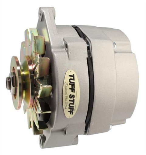 Tuff Stuff Performance High-Amp Output Factory Cast-Plus Alternators 7127D Alternator, Replacement, GM 10si, 12 V, 100 amps, V-belt Pulley, Buick, Cadillac, Chevy, GMC, Olds, Pontiac
