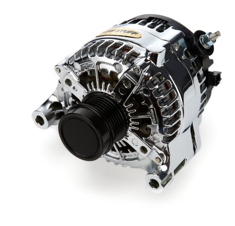 Tuff Stuff Performance High-Amp Output Alternators for 2020-2022 GLADIATOR, 2018-2022 WRANGLER - 7517C Alternators, Output, Denso, 12 V, 240 amps, Chrome Plated, Serpentine Pulley, Jeep, Each