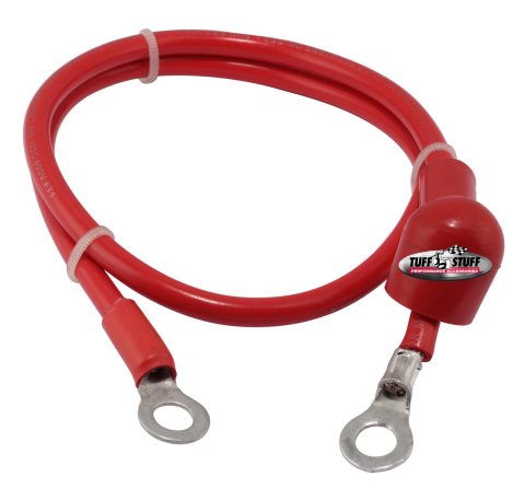 Tuff Stuff Performance Alternator Replacement Pigtails 754636 Wiring Kit, Charge Wire, Red 8-Gauge, Copper, 3 ft., Includes Terminals and Boot, Each