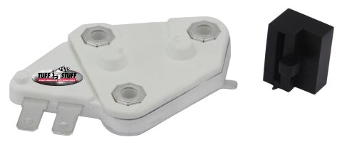 Tuff Stuff Performance Replacement Alternator Regulators 7639 Voltage Regulator GM 10SI 1-Wire or OEM Solid State Internal Regulator, Each
