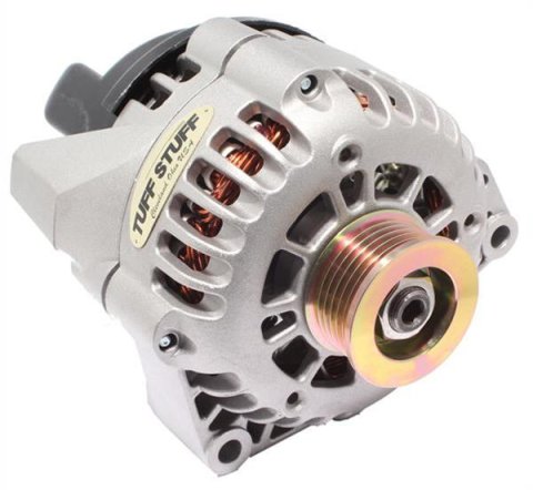 Tuff Stuff Performance High-Amp Output Factory Cast-Plus Alternators for 1998-2002 CAMARO, FIREBIRD - 8242 Alternator, 125 Amp, Replacement, Serpentine, Natural, Chevy, Pontiac, Each