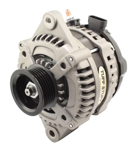 Tuff Stuff Performance MAX AMP Output Factory Cast-Plus Alternators 8319FC6GOE Alternator, 225 AMP, 6-Groove, OEM Wire, Natural, Serpentine Pulley, Each