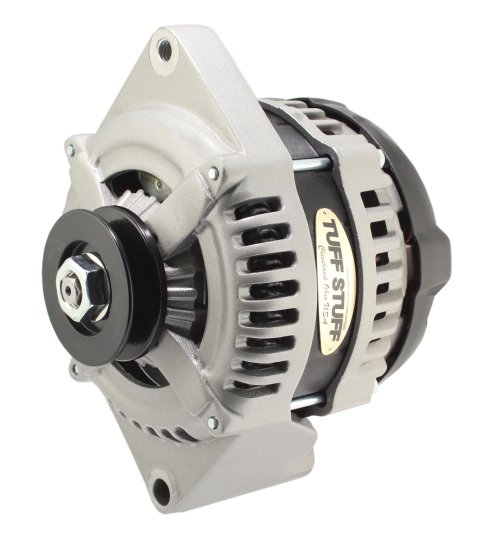 Tuff Stuff Performance MAX AMP Output Factory Cast-Plus Alternators 8441FC1G1W Alternator, Internal Regulator, 225 Amp, One Wire, V-Belt Pulley, Cast Plus Finish, Ford, Each