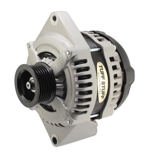 Tuff Stuff Performance MAX AMP Output Factory Cast-Plus Alternators 8441FC6G1W Alternator, Internal Regulator, 225 Amp, One Wire, Serpentine Pulley, Cast Plus Finish, Ford, Each