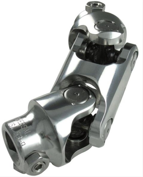 Borgeson Universal Steering U-Joints 146464 U-Joint, Double, Polished Stainless, 3/4 Smooth X 3/4 Smooth Bore