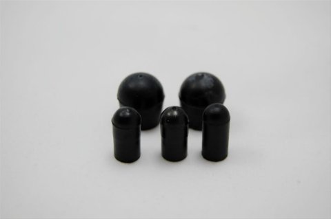 AED Vacuum Tube Cap Kits 5420 Caps, Rubber, 3/8 in. and 1/4 in., Kit