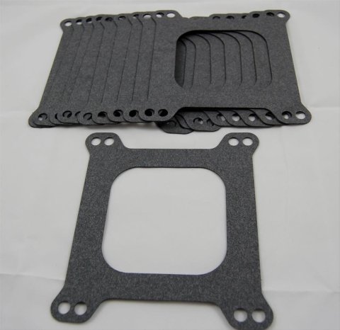 AED Carburetor Base Gaskets 5850 Mounting Gasket, Composite, 4-Barrel, Square Bore, Open Center, Set of 10