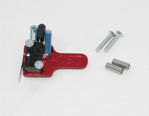 AED Billet Nitrous Activation Switch and Bracket Kits 6086 Switch, Bracket, Red Anodized, Holley 4150, Kit