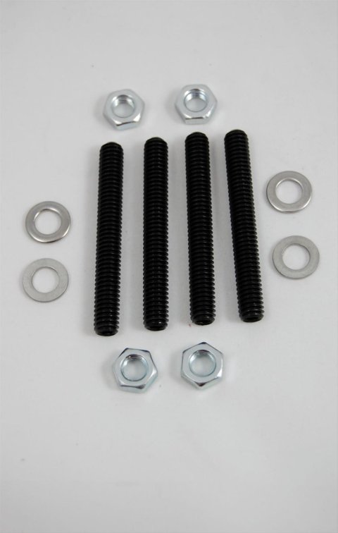 AED Carburetor Stud Kits 6125 Studs, Black Oxide, 5/16-18 in. x 2.5 in. Long, Set of 4