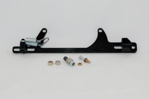 AED Billet Throttle Linkage and Spring Brackets 6605BK Cable Bracket, Aluminum, Black Anodized, Holley, 4500, Fits GM Cable, Each