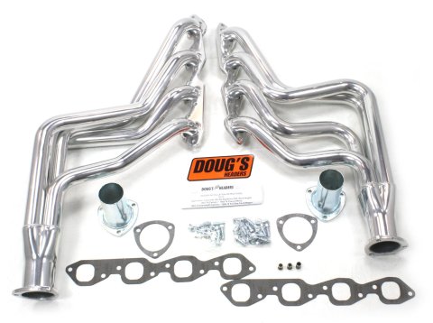 Doug's Headers D313 Headers, Long Tube, Steel, Ceramic Coated, Chevy, Big Block, Pair