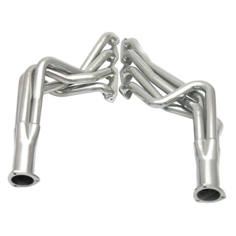 Doug's Headers D316 Headers, Long Tube, Steel, Silver Ceramic Coated, Chevy, Pontiac, Pair